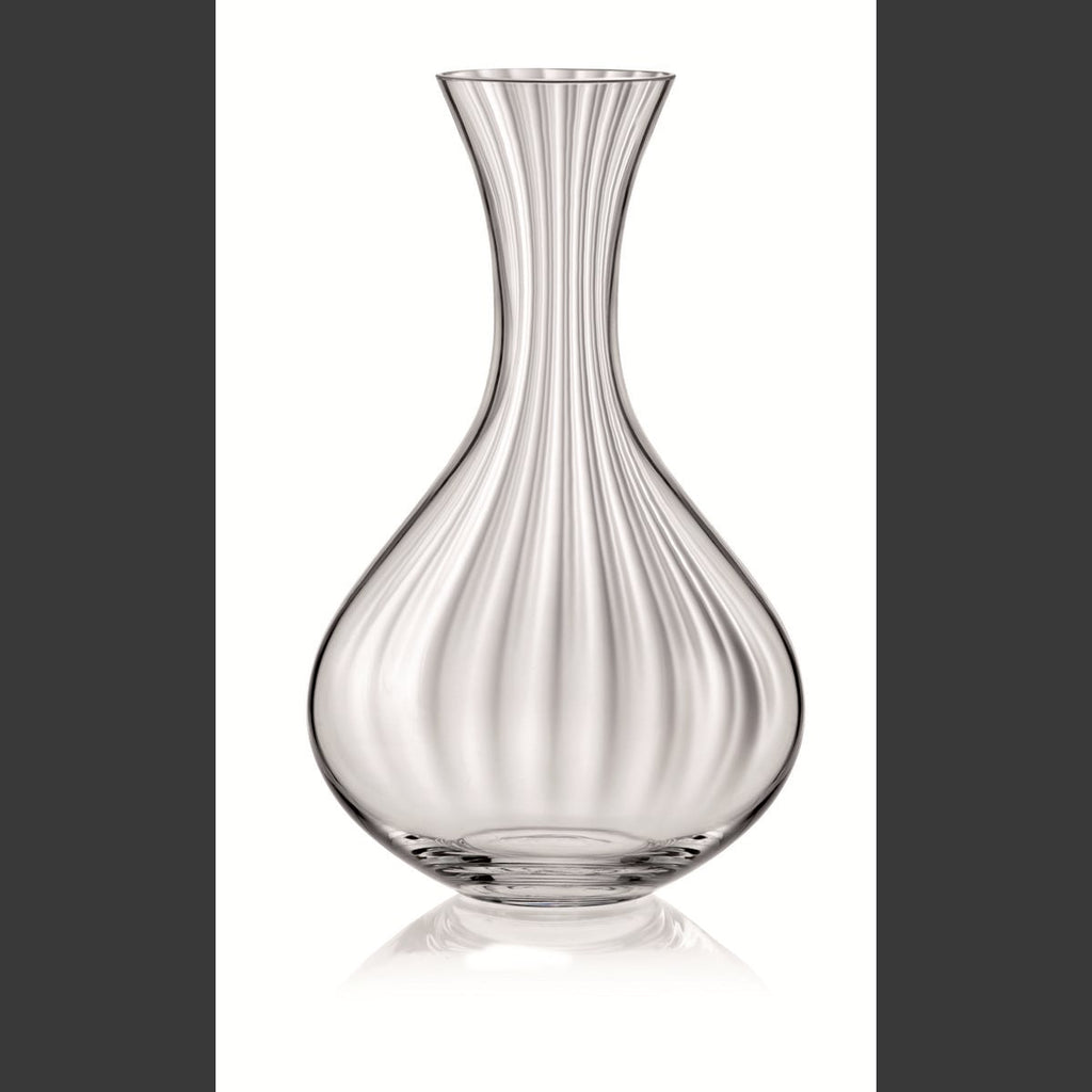 Kristallijnen wijnkaraf 1,5 liter – geribbeld glas
