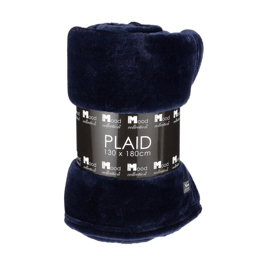 Plaid Mica Donkerblauw