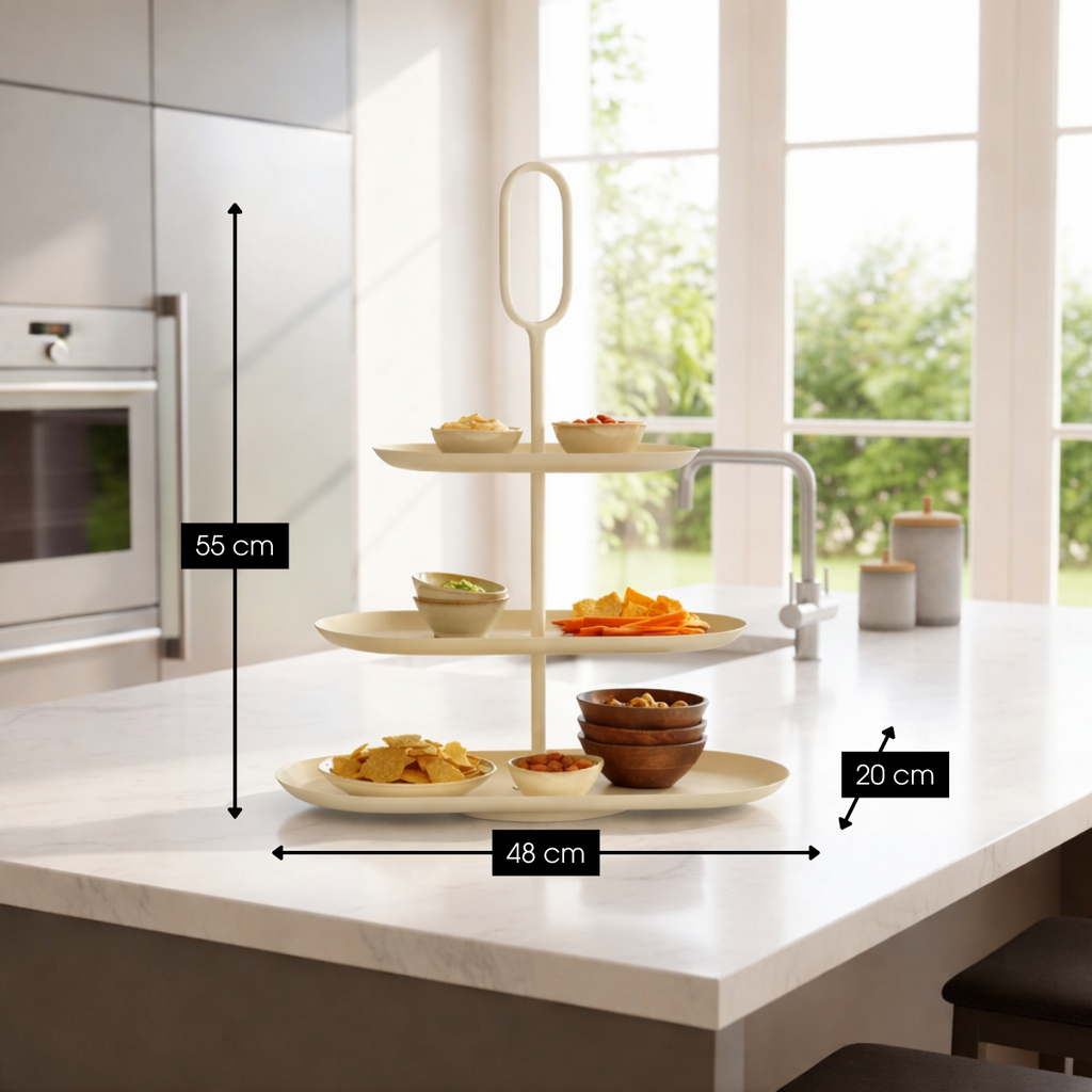 Etagère Rama Crème – L48 × B20 × H55 cm