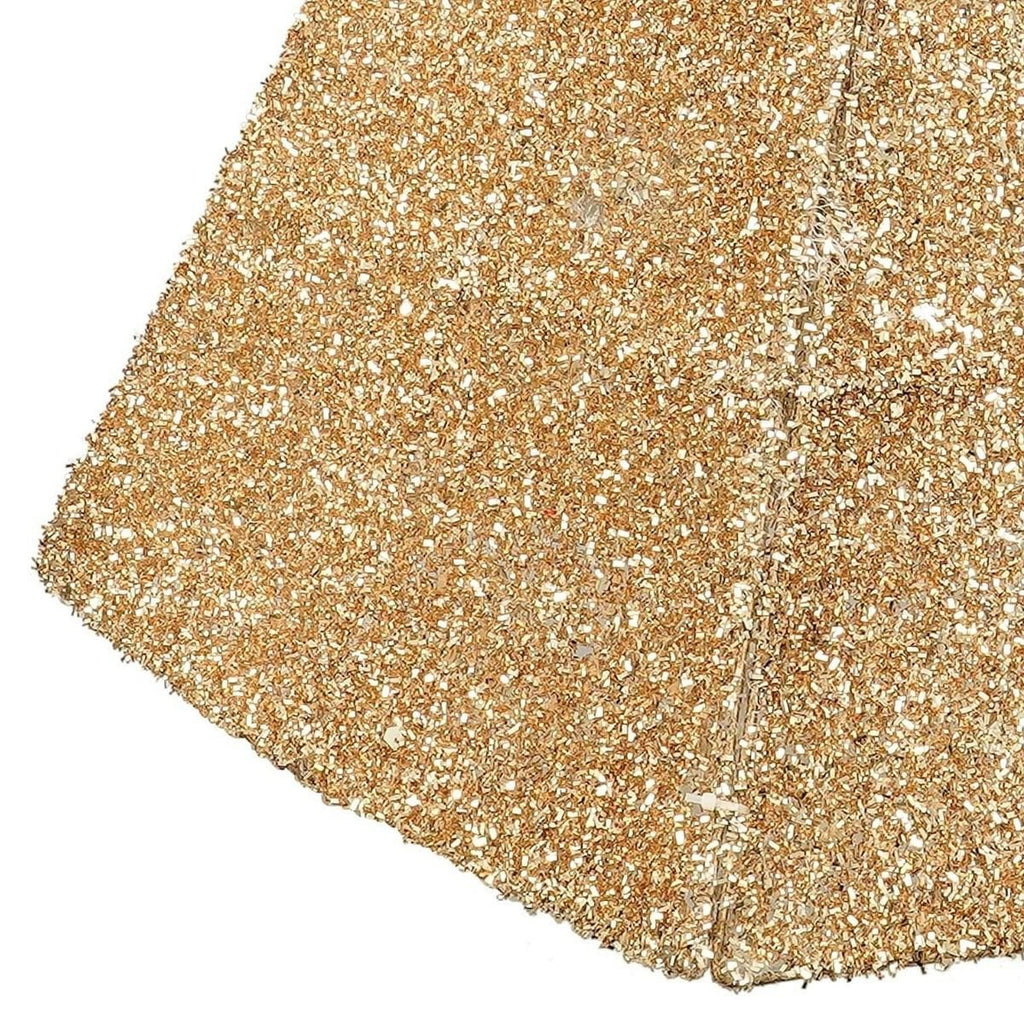Kerstboomrok Goud – 50 × 50 × 30 cm (Polyester)