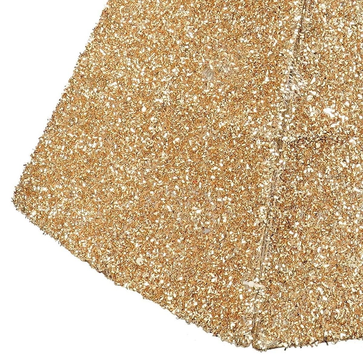Kerstboomrok Goud – 50 × 50 × 30 cm (Polyester)