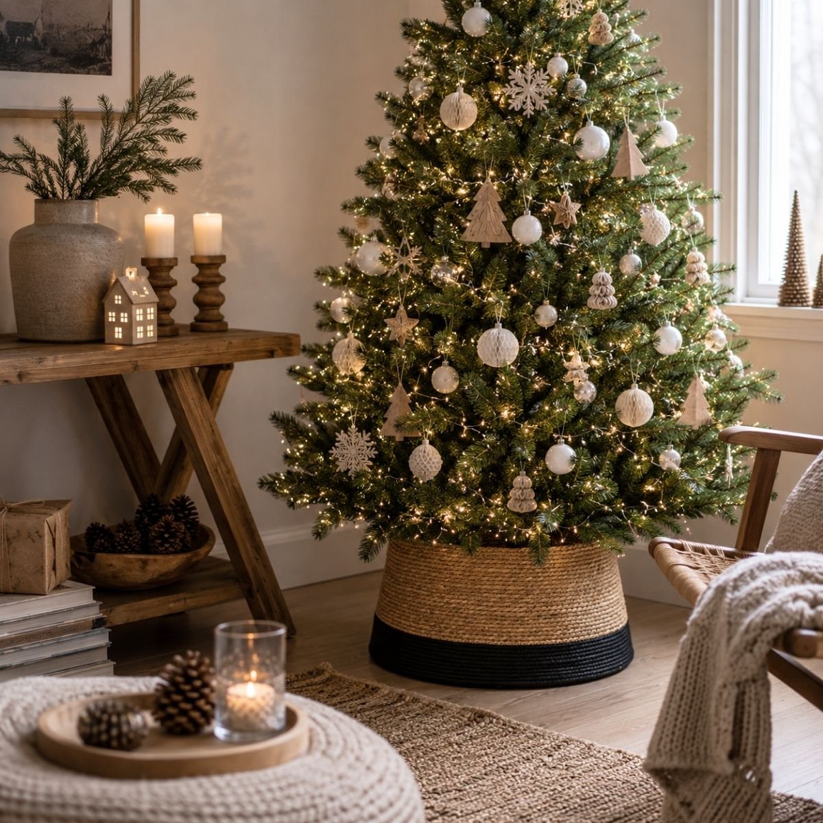 Kerstboomrok Zwart