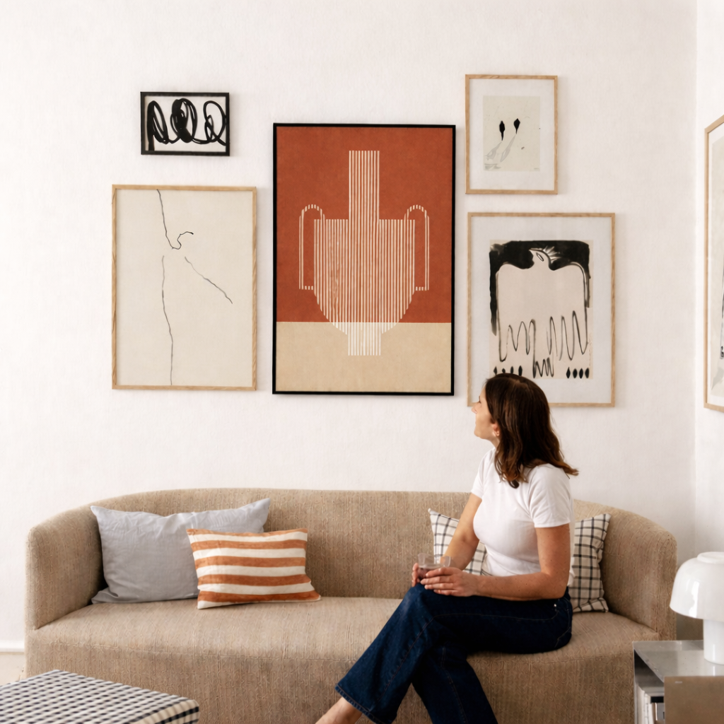 Wandpaneel Donkerbruin – 90 × 60 cm