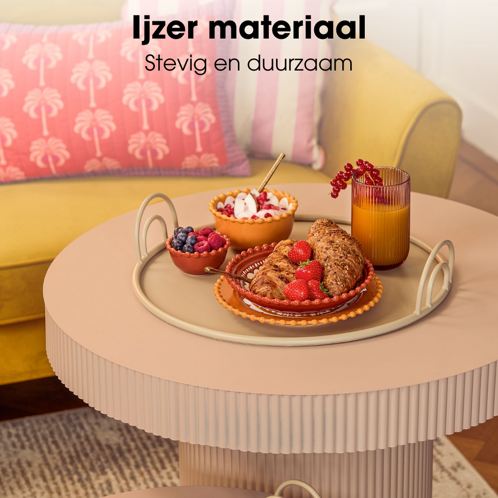 Decoratief dienblad Beige
