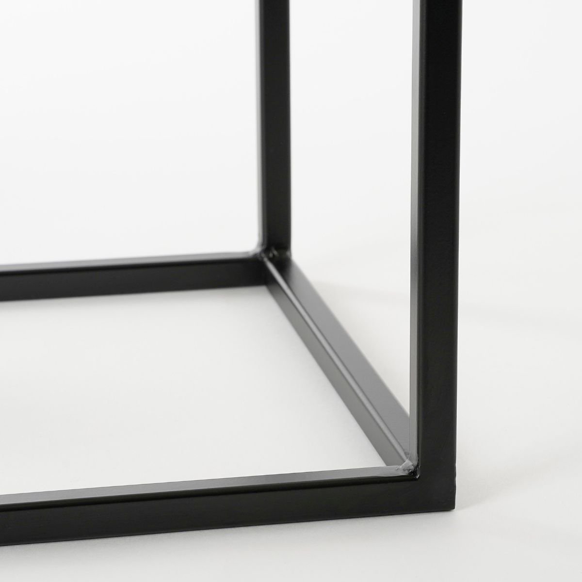Bijzettafel Goa Zwart – L35 × B35 × H55 cm