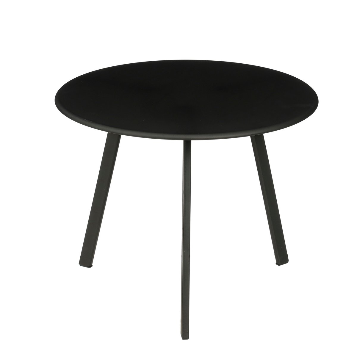 Bijzettafel Seattle Zwart – Ø38 × H30 cm