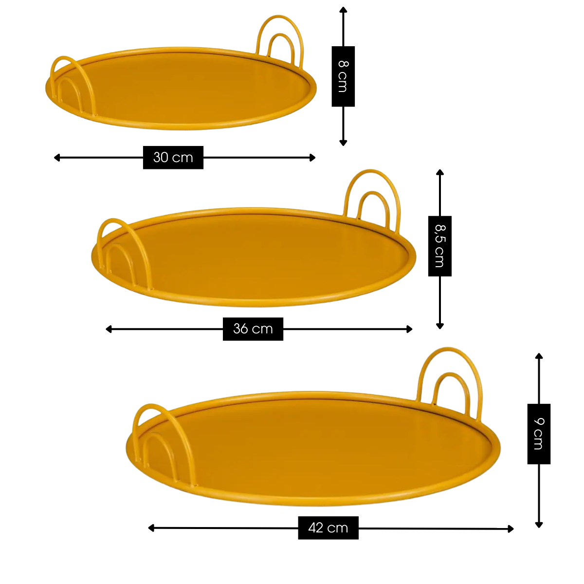 Dienblad Geel