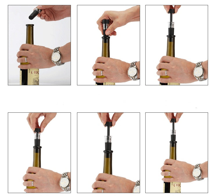 Pneumatische wijnopener set – productfoto 4