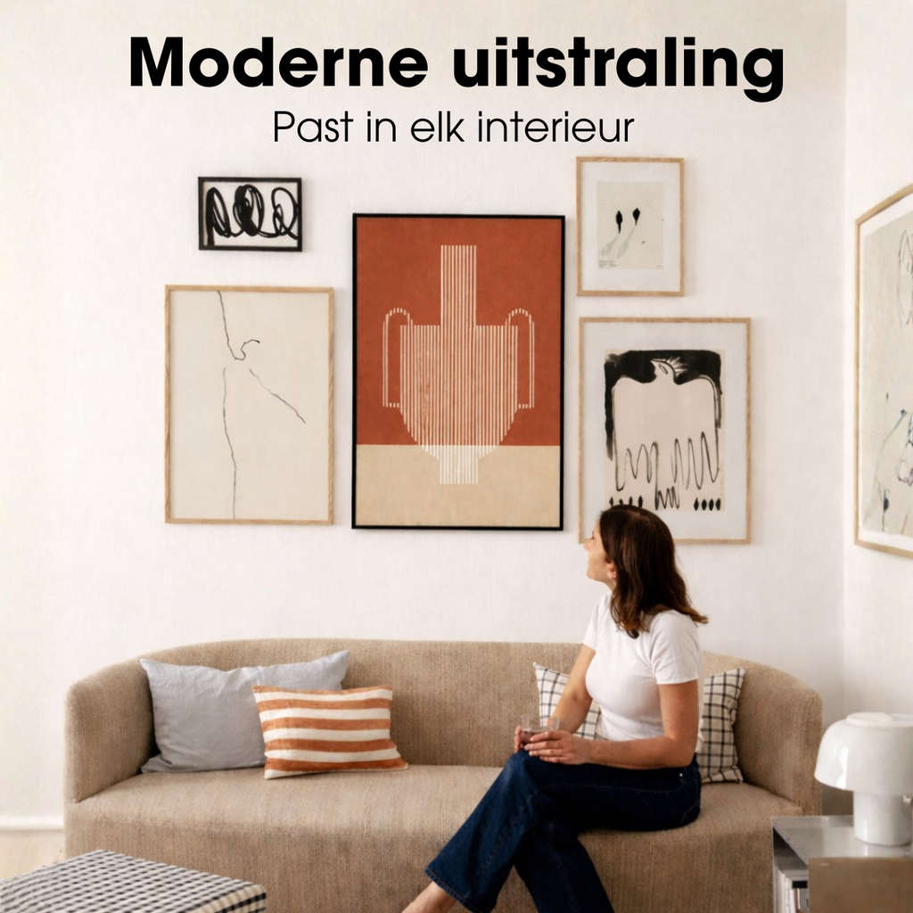 Wandpaneel Donkerbruin – 90 × 60 cm