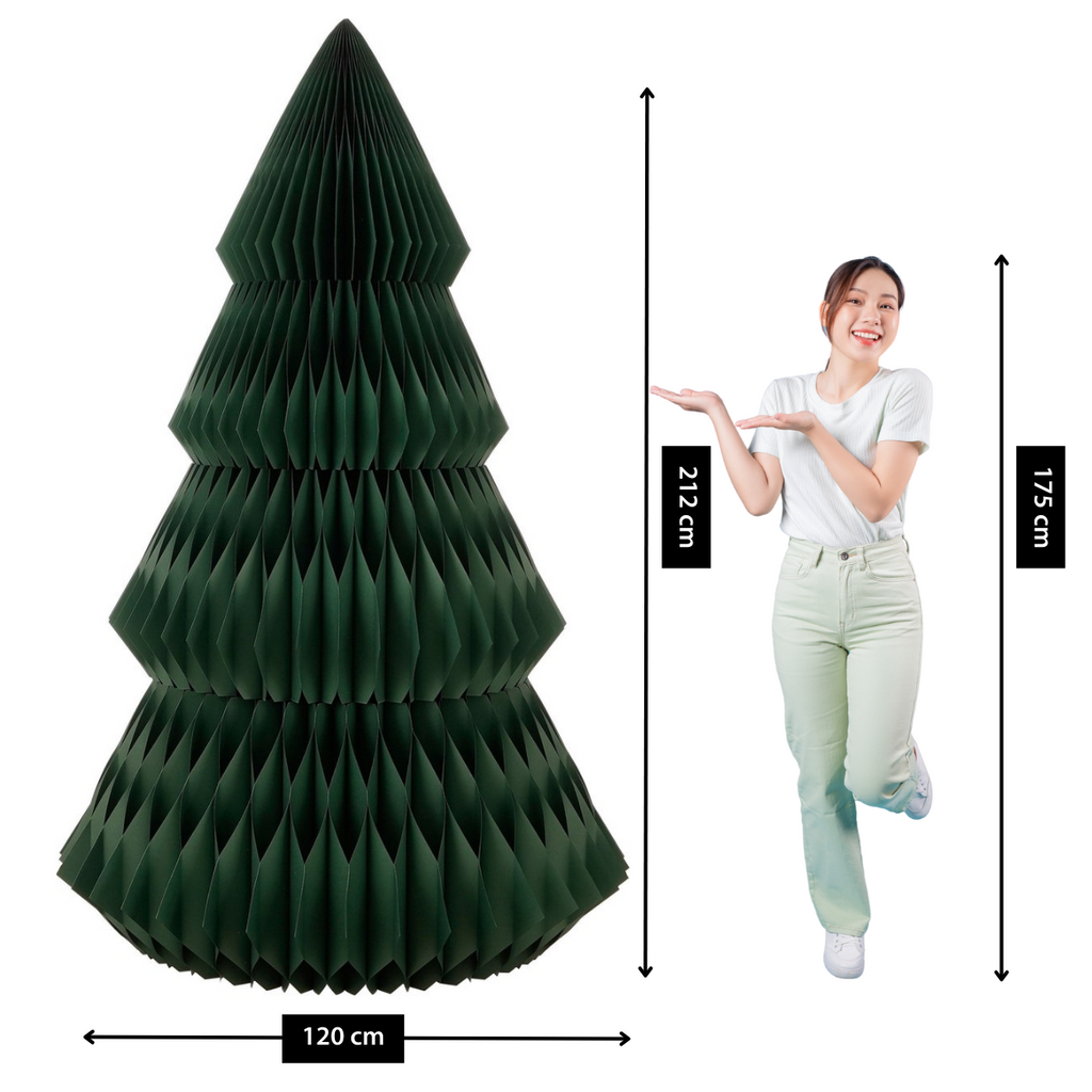 Decoratieve kerstboom Donkergroen