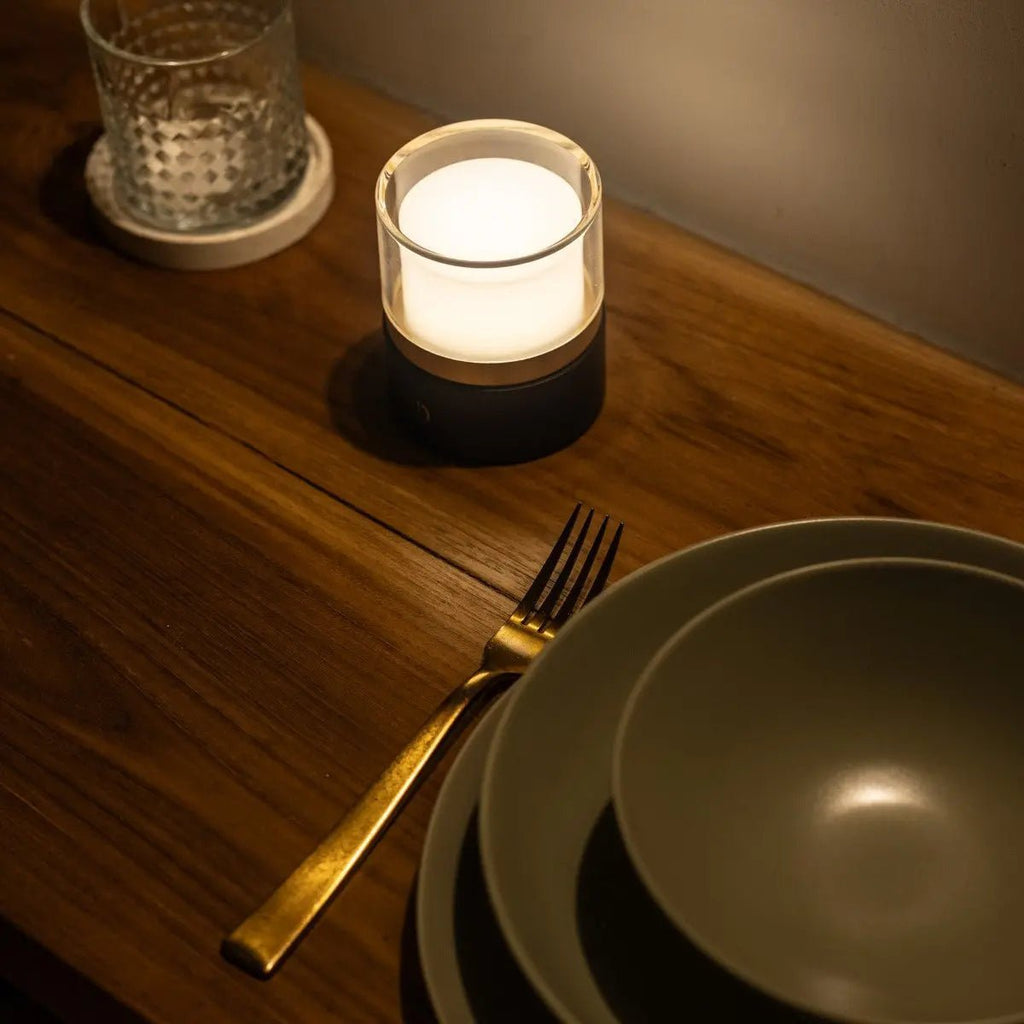 Leo Donkerbruine Oplaadbare Tafellamp