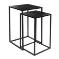 Bijzettafel Goa Zwart – L35 × B35 × H55 cm