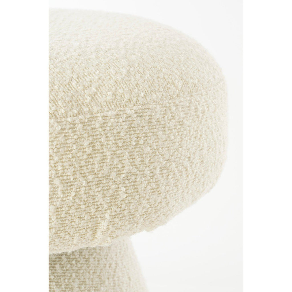 Poef Pouffe Gebroken wit – Paddenstoelvorm