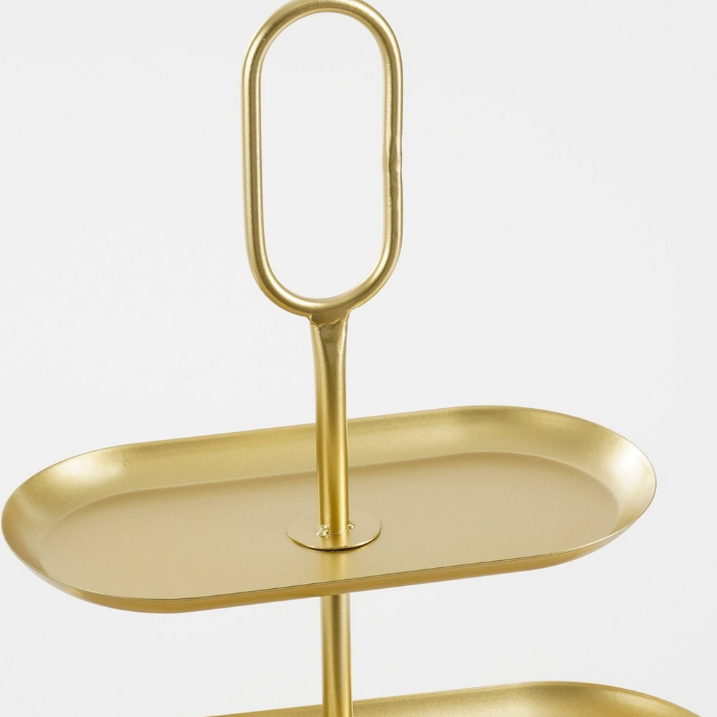 Etagère Rama Goud – 3-laags 48 cm