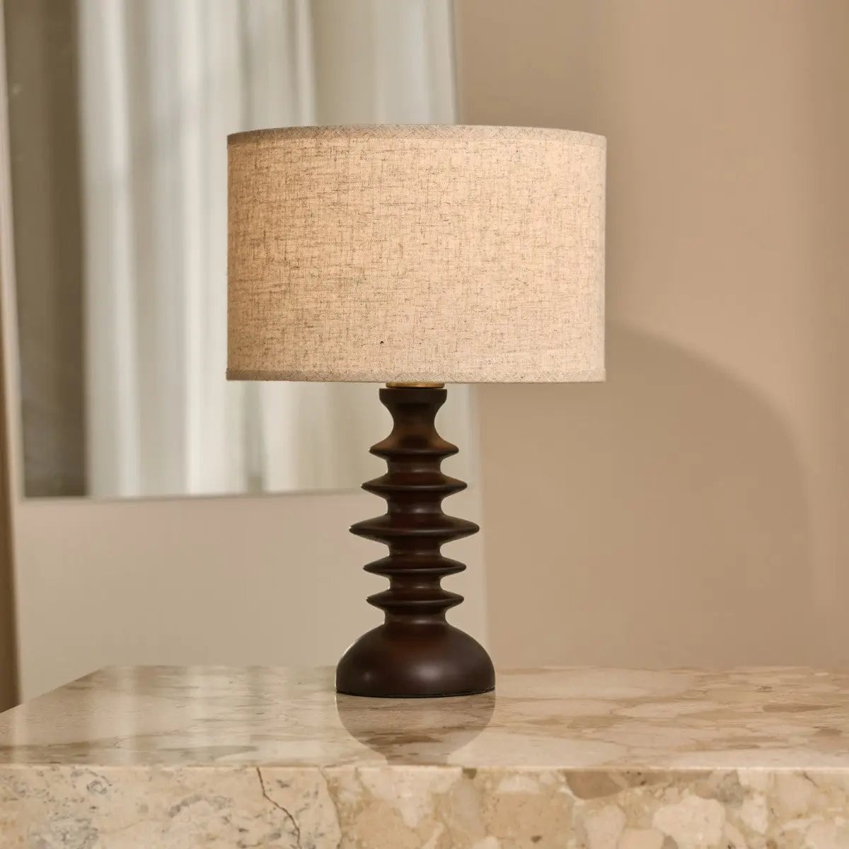 Tafellamp Bodhi Donkerbruin – Hout
