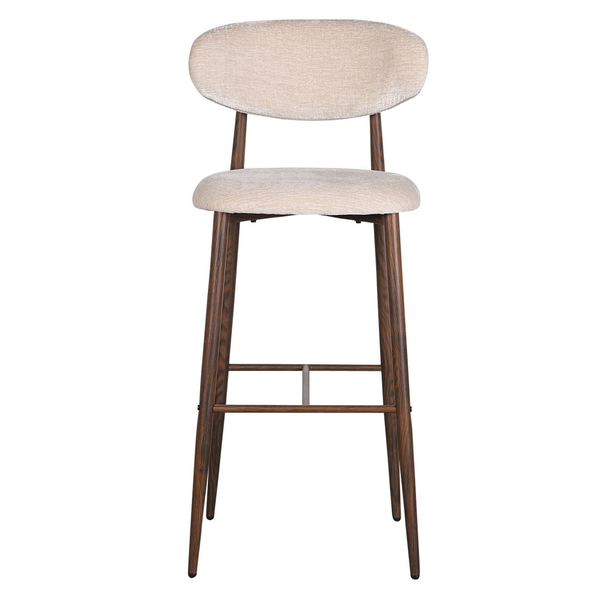 Japandi Barstoel Tan – Set van 2