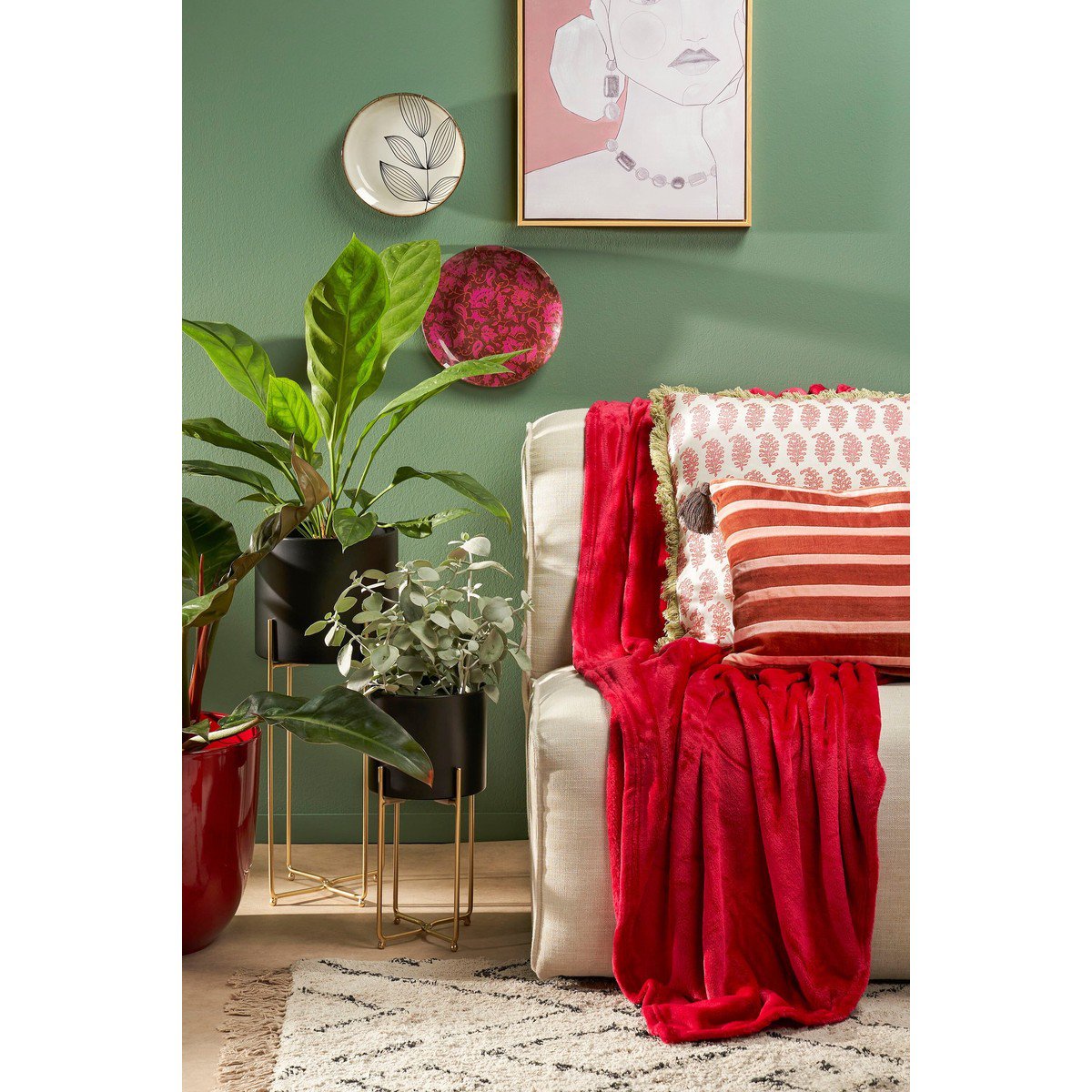 Plaid Mica Rood