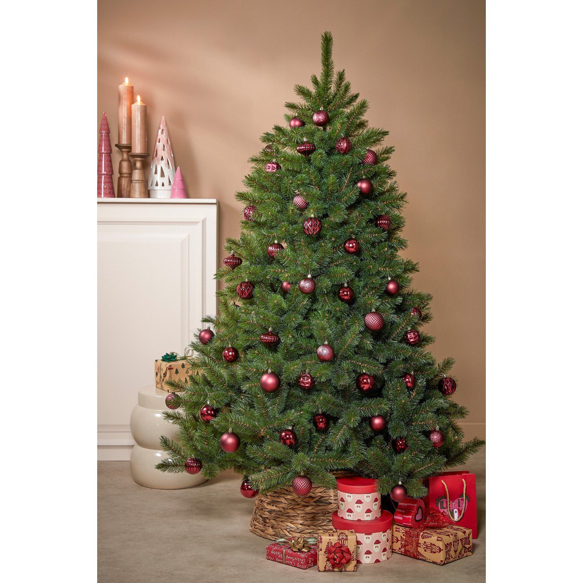 Onbreekbare kerstballen Zwart – set van 60