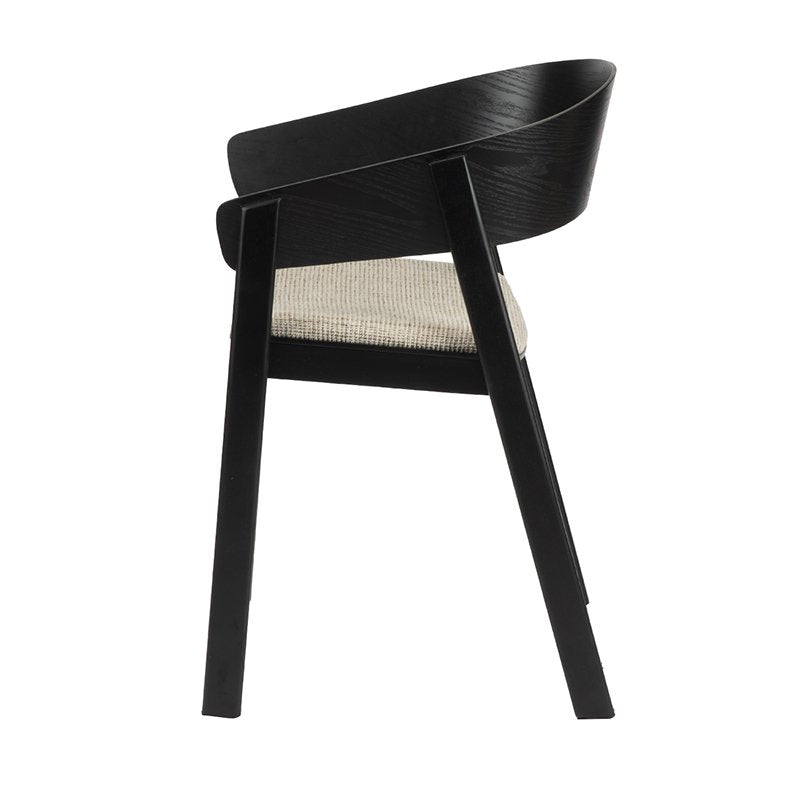 Edo Houten Fauteuil Zwart