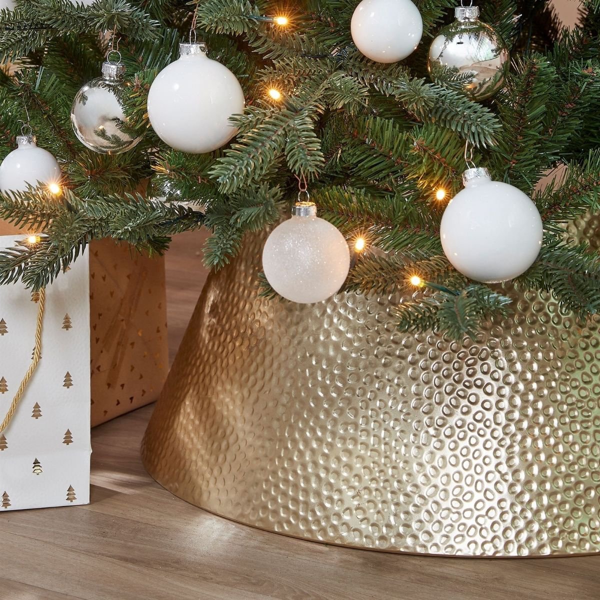 Kerstboomrok Goud – 50 × 30 × 26 cm (ijzer)