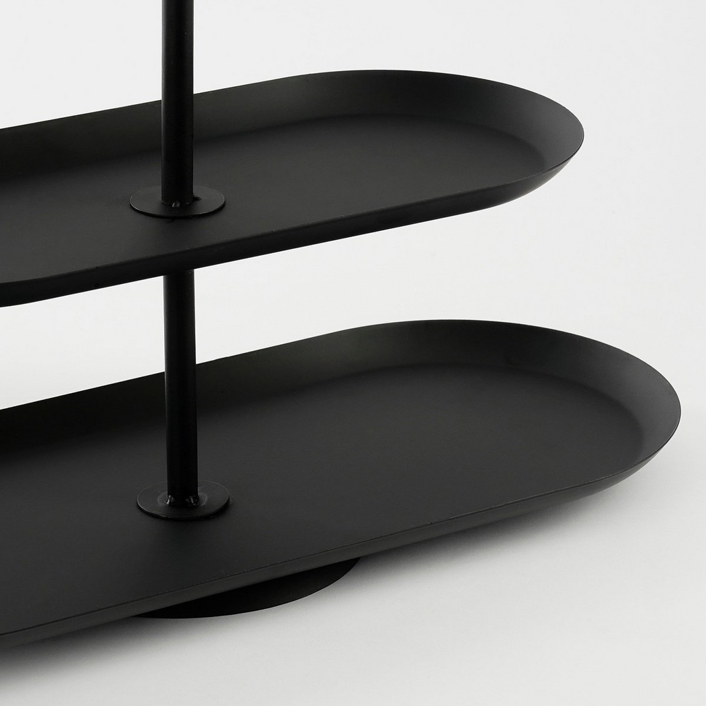 Etagère Rama Zwart – L38 × B17 × H36 cm