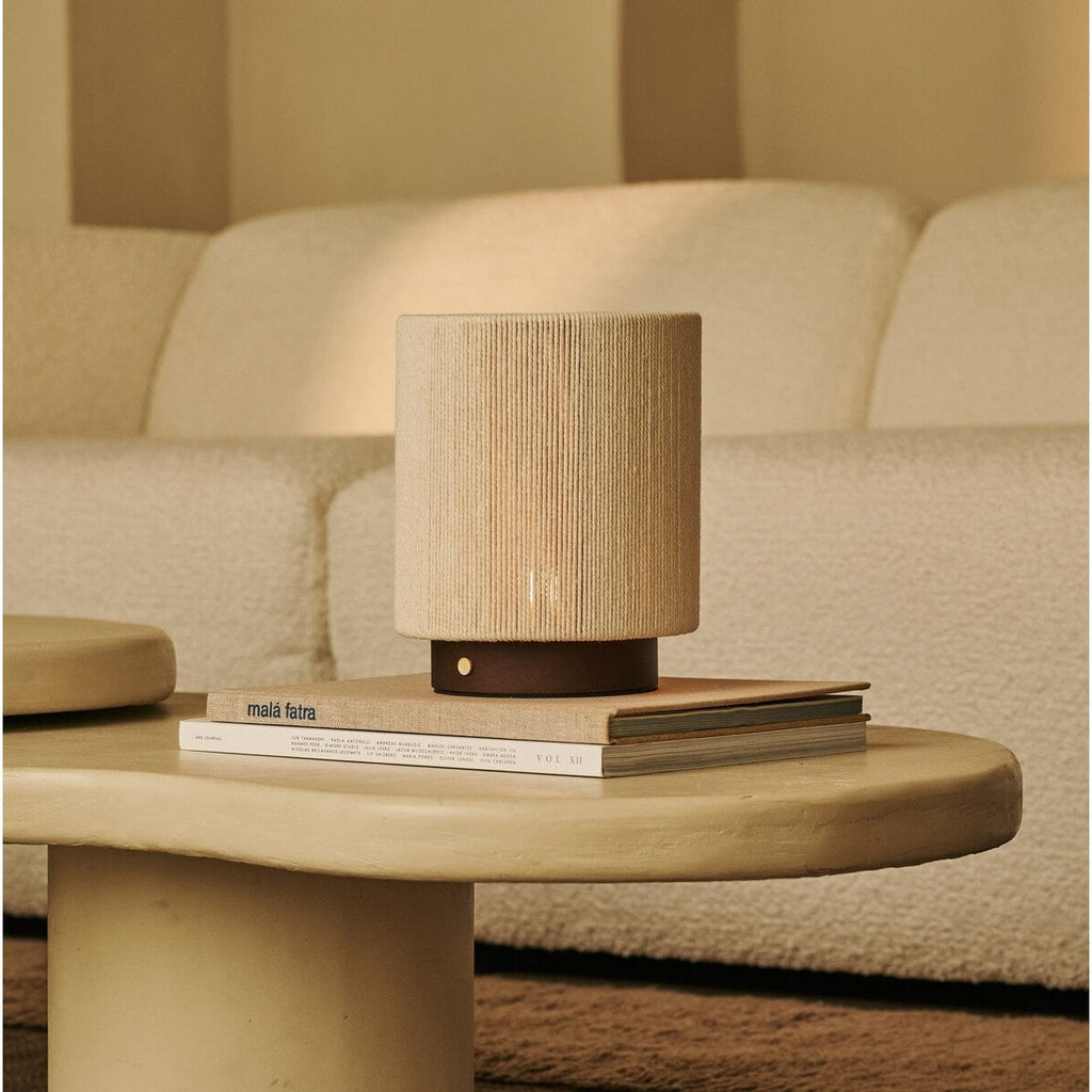 Tafellamp Ivo Donkerbruin – Oplaadbaar Hout