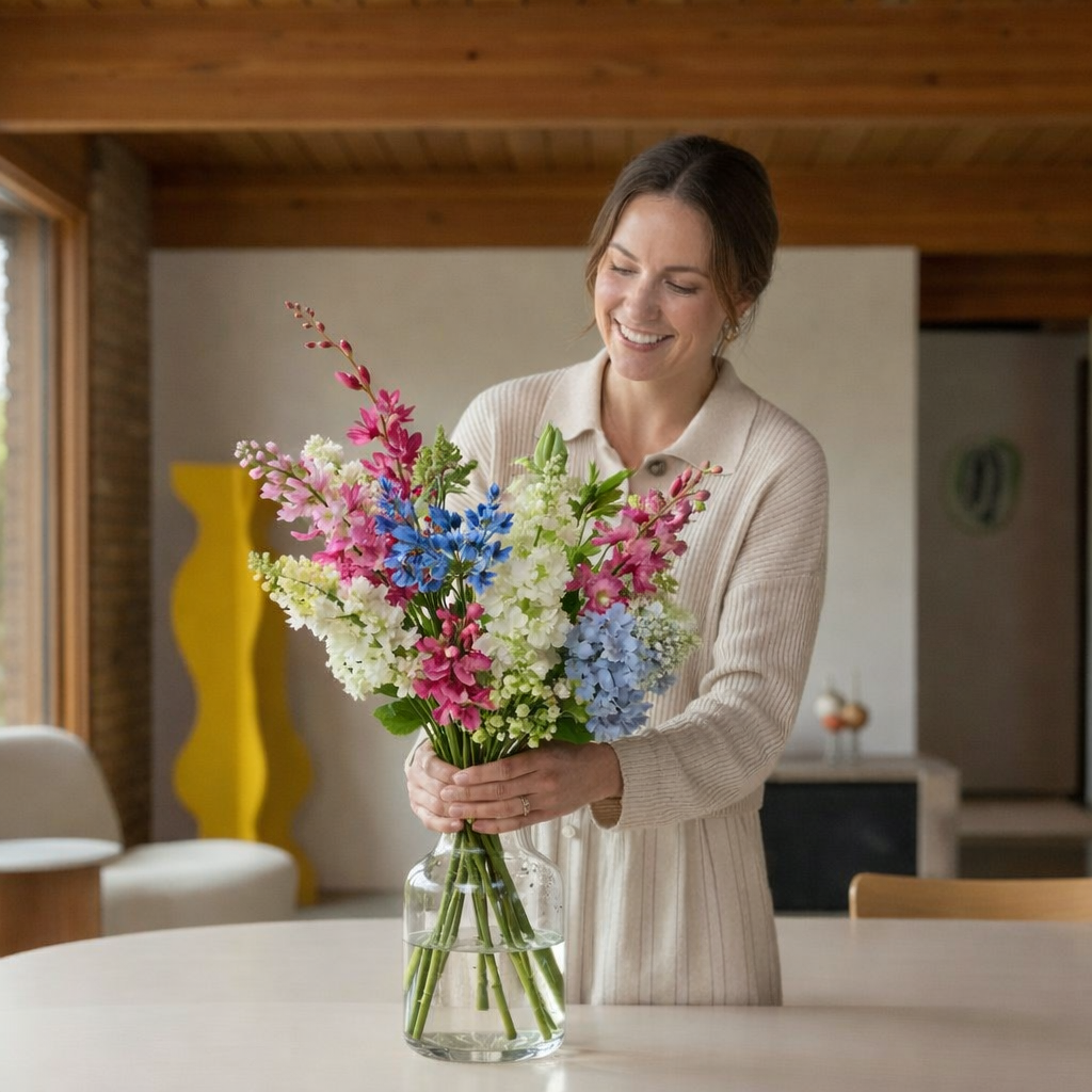Kunstbloem Kyra Meerkleurig