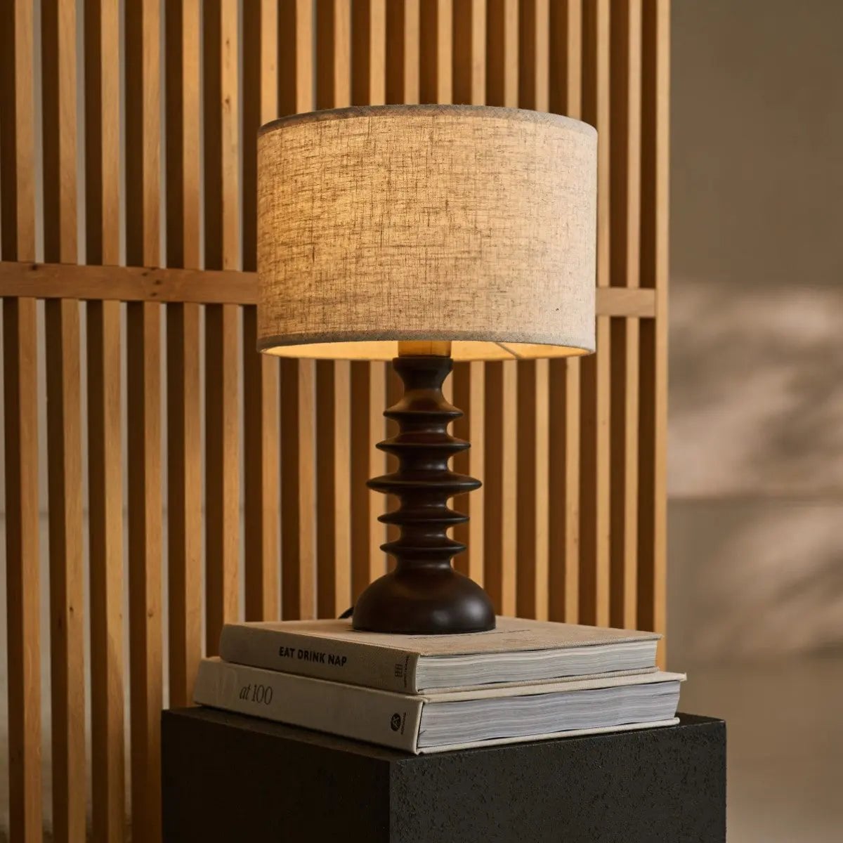 Tafellamp Bodhi Donkerbruin – Hout