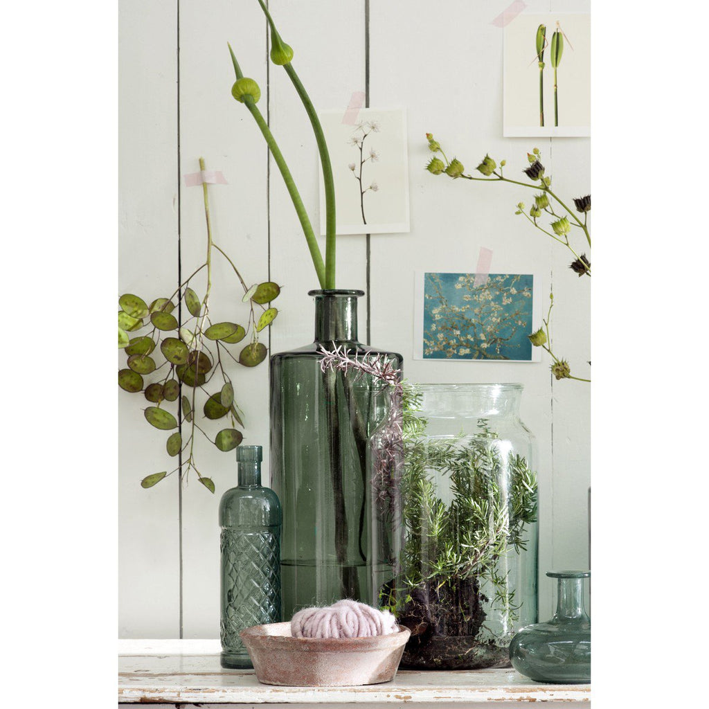 Decoratieve fles Guan Grijs
