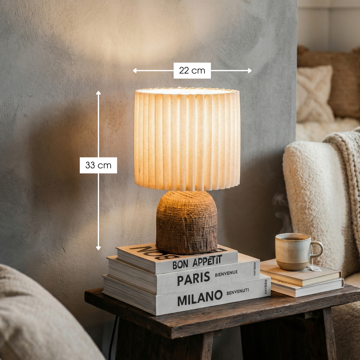 Tafellamp Frey Bruin