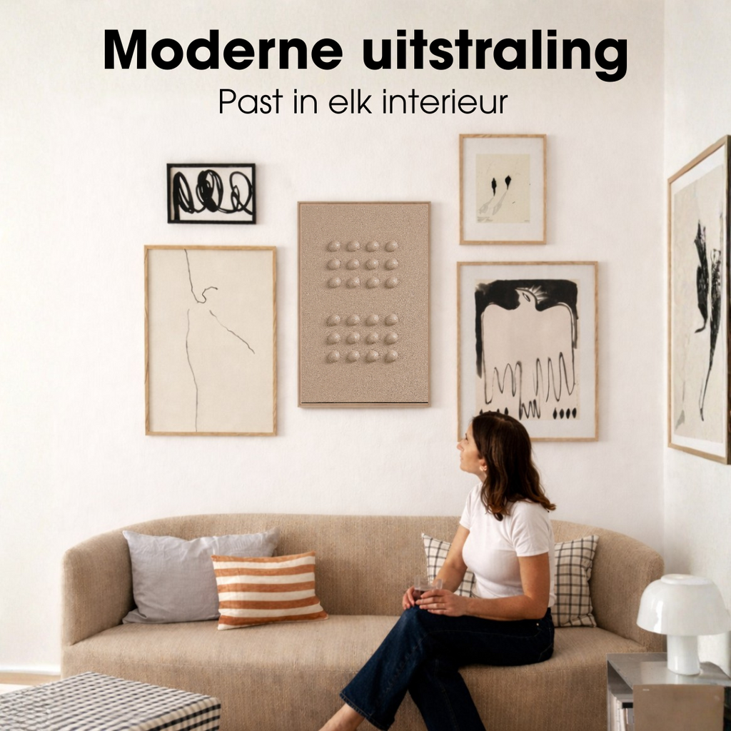 Wandpaneel Donkerbruin – 60 × 40 cm