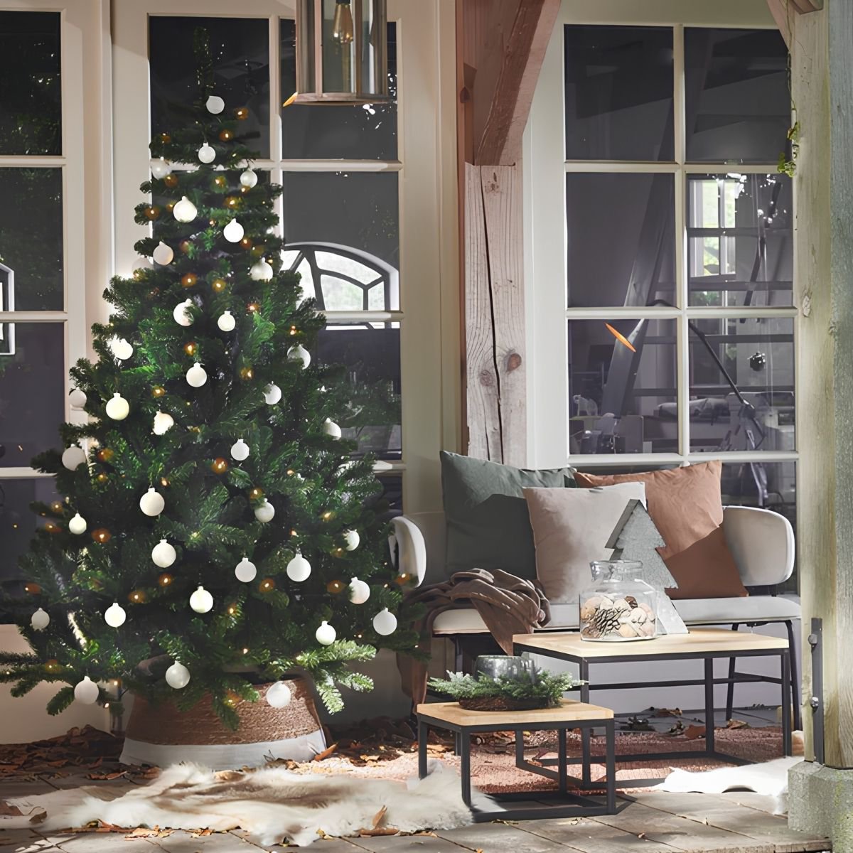 Kerstboomrok Gebroken wit