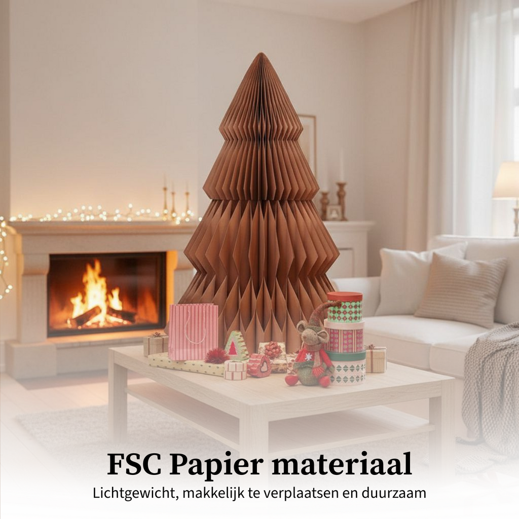 Decoratieve kerstboom Bruin