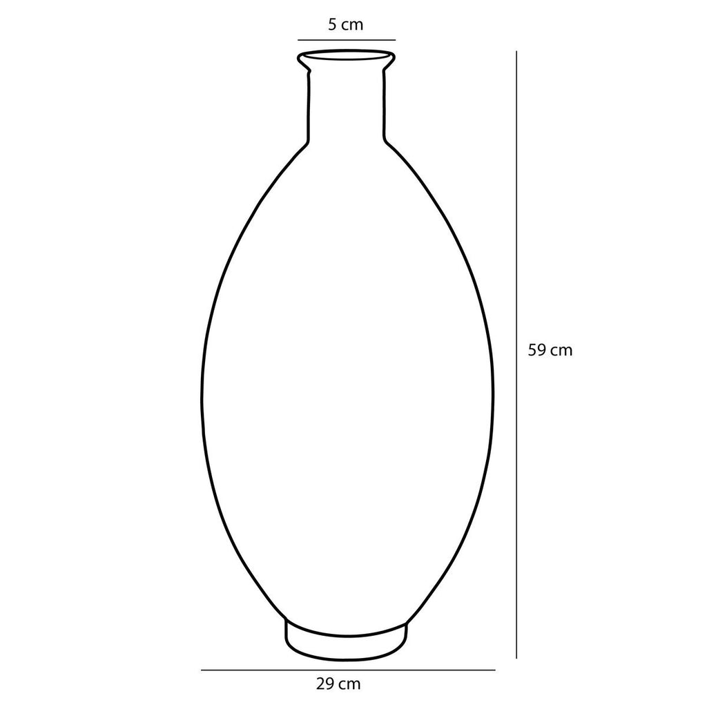 Decoratieve fles Firenza Lichtroze