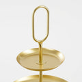 Etagère Rama Goud – 2-laags 28 cm