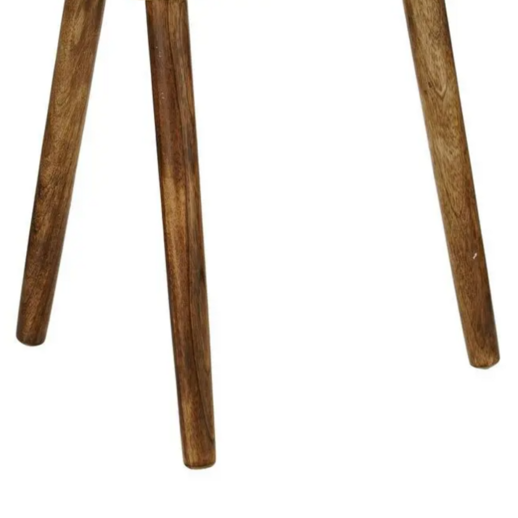 Bijzettafel Pomante Donkerbruin – L50 × B36 × H46 cm