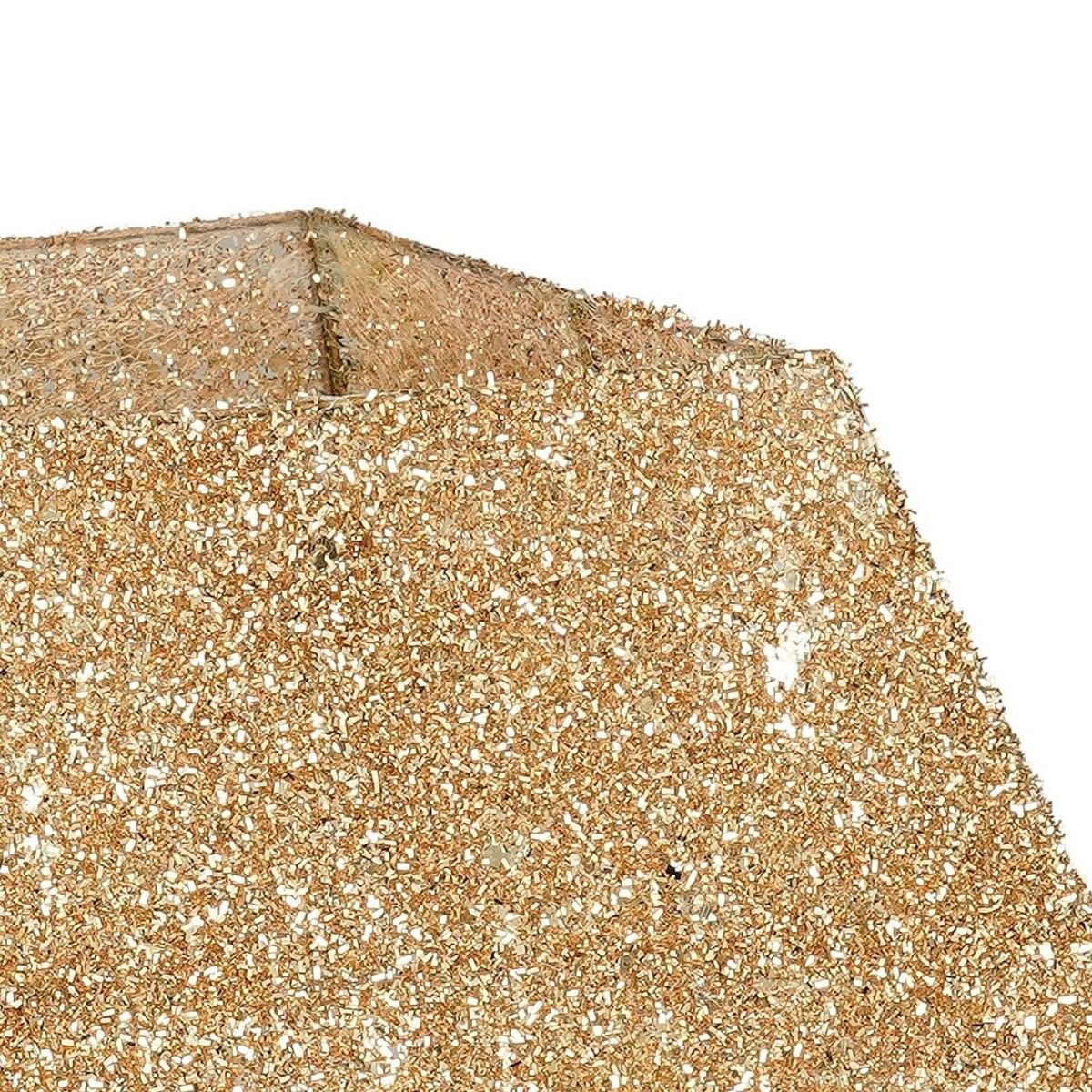 Kerstboomrok Goud – 50 × 50 × 30 cm (Polyester)