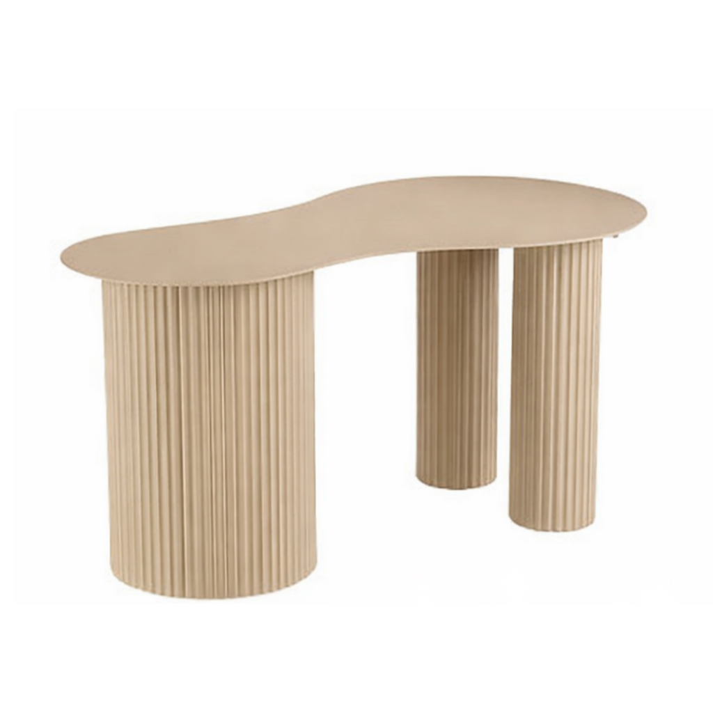 Bijzettafel Lux Lichtbruin – Organisch (set van 3)