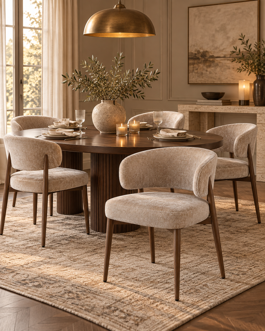 Fuji Eetkamerstoel Beige