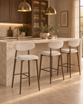 Japandi Barstoel Tan – Set van 2
