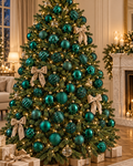 Kerstbal Unbreakable baubles Donkergroen