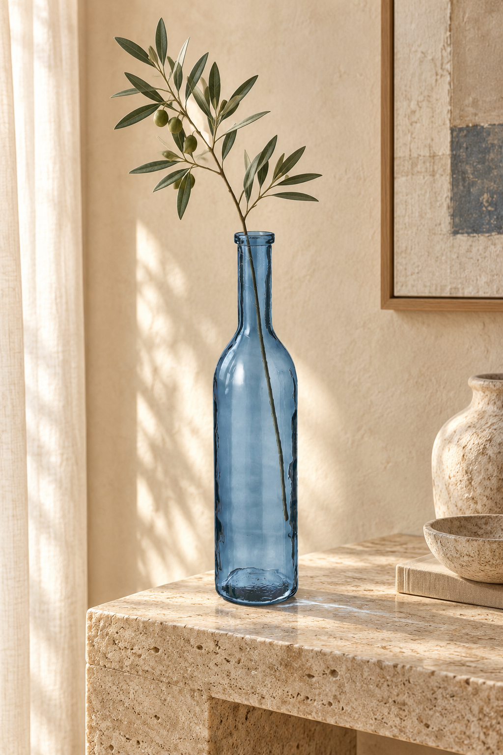Decoratieve fles Rioja Lichtblauw