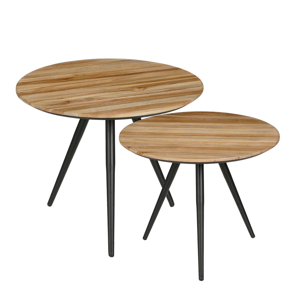 Bijzettafel Jailey Bruin – set van 2 – Liore-Home