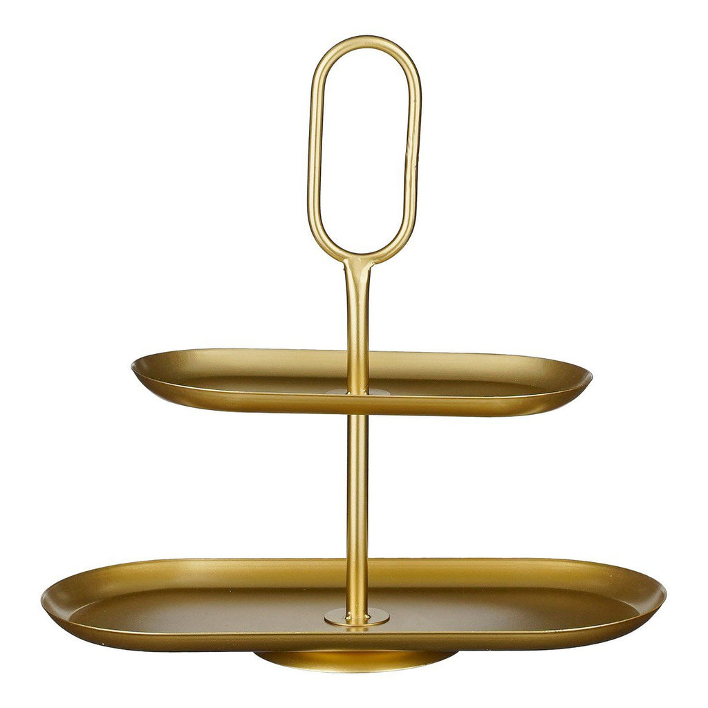 Etagère Rama Goud – 2-laags 38 cm