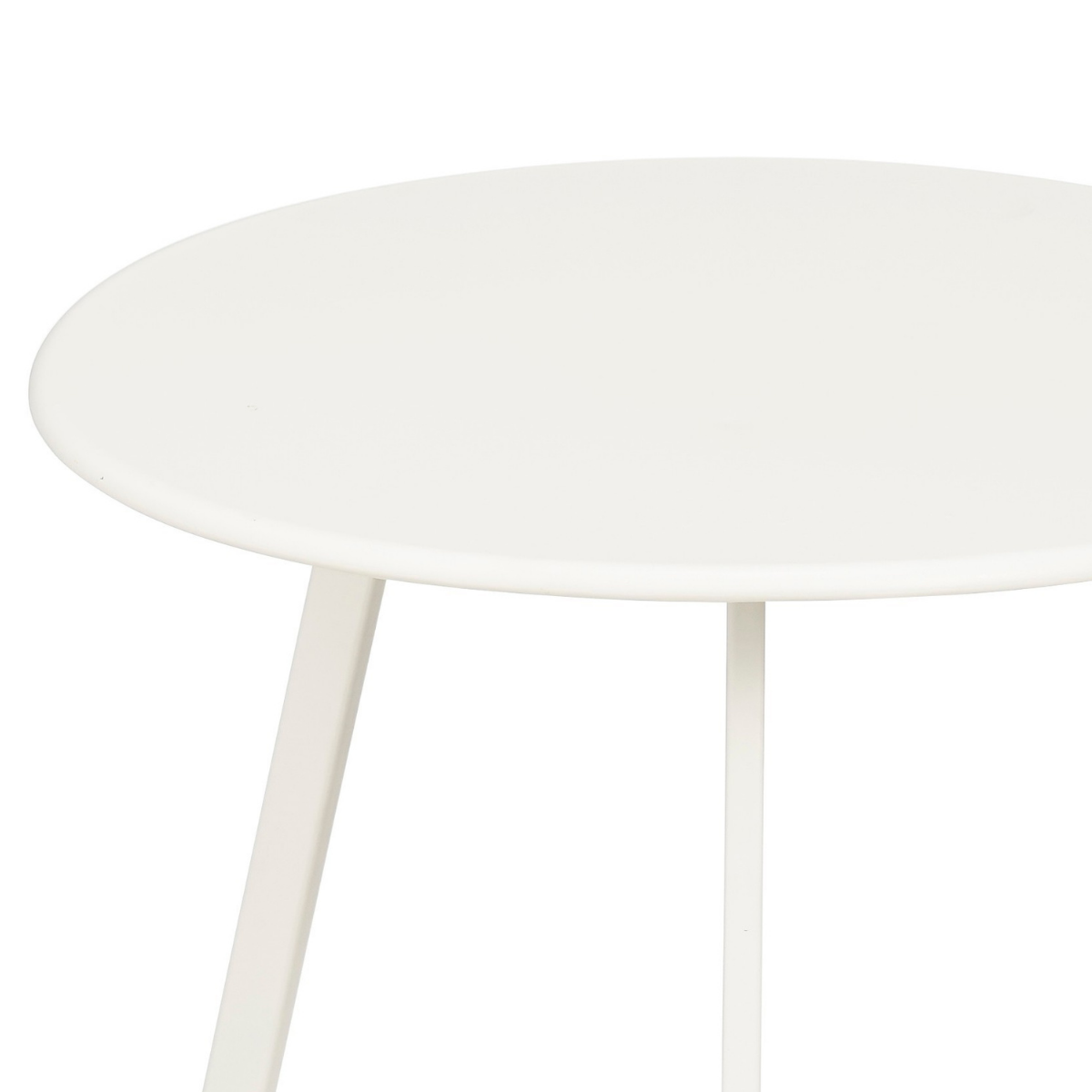 Bijzettafel Seattle Wit – Ø38 × H30 cm