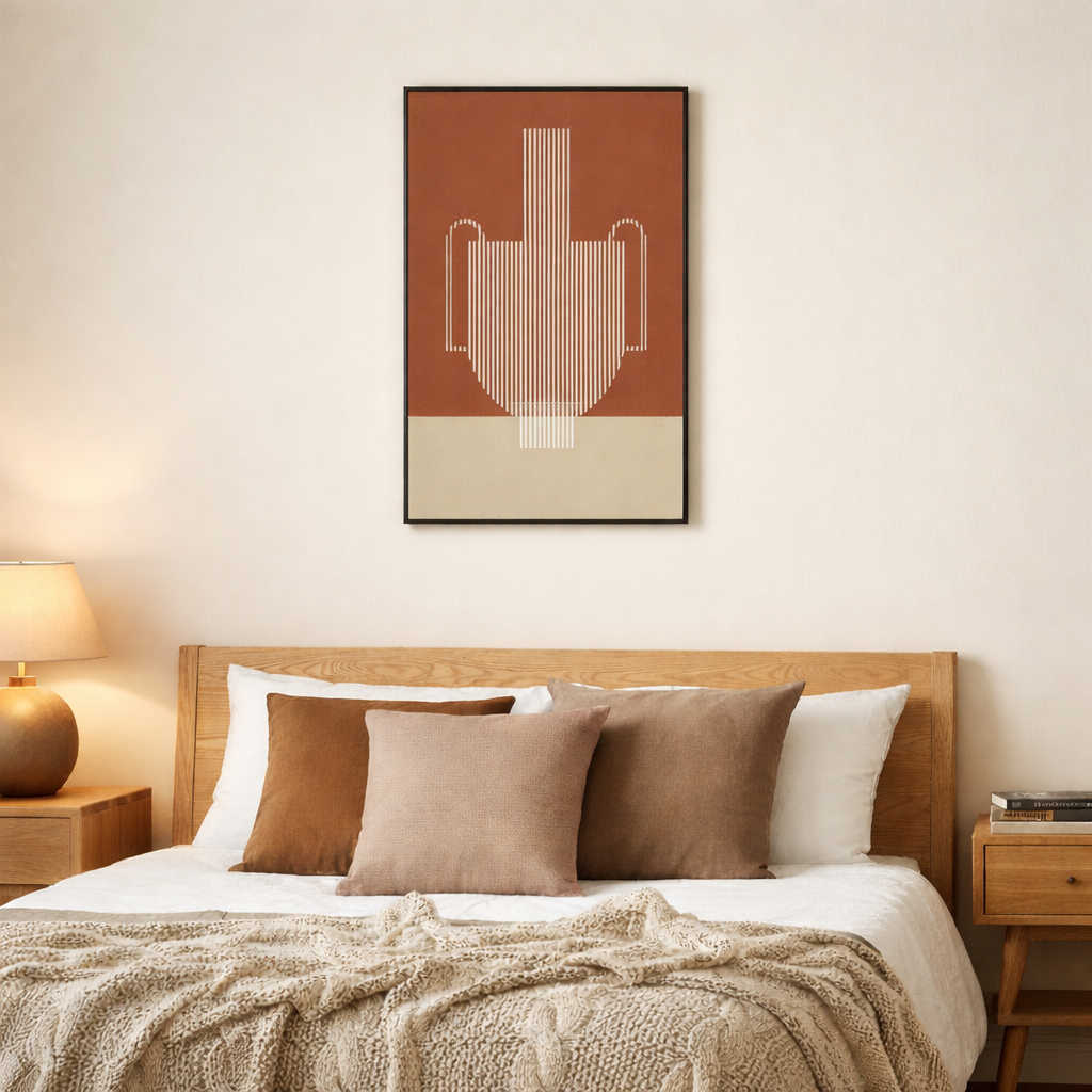 Wandpaneel Donkerbruin – 90 × 60 cm