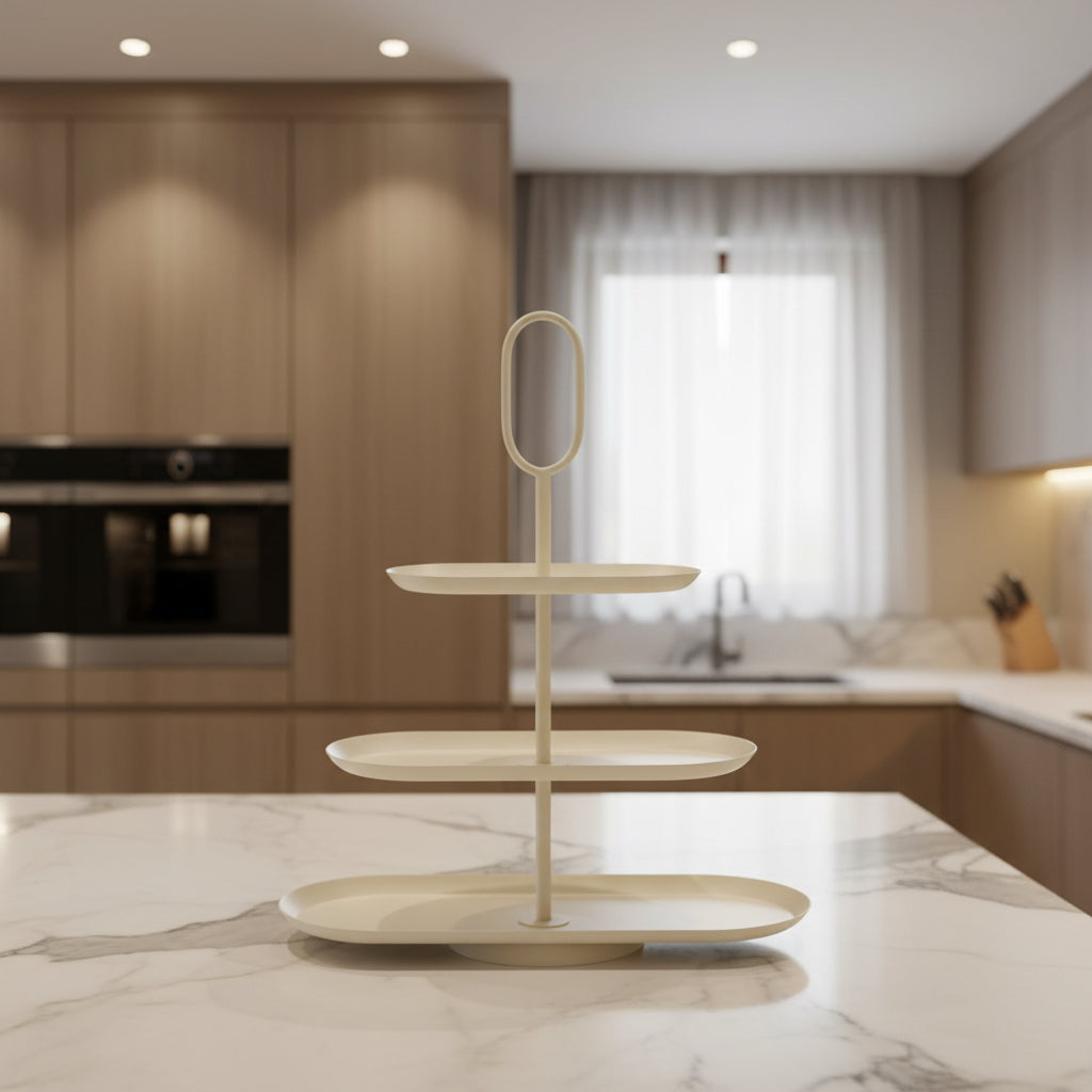 Etagère Rama Crème – L48 × B20 × H55 cm
