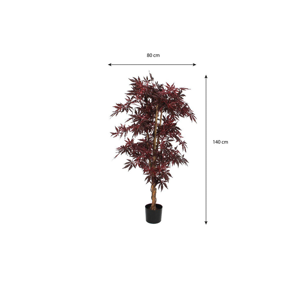 Kunstplant Maple Rood