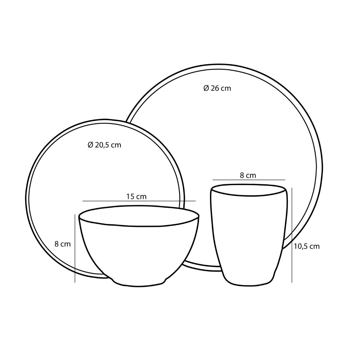 Serviesset Tabo Groen