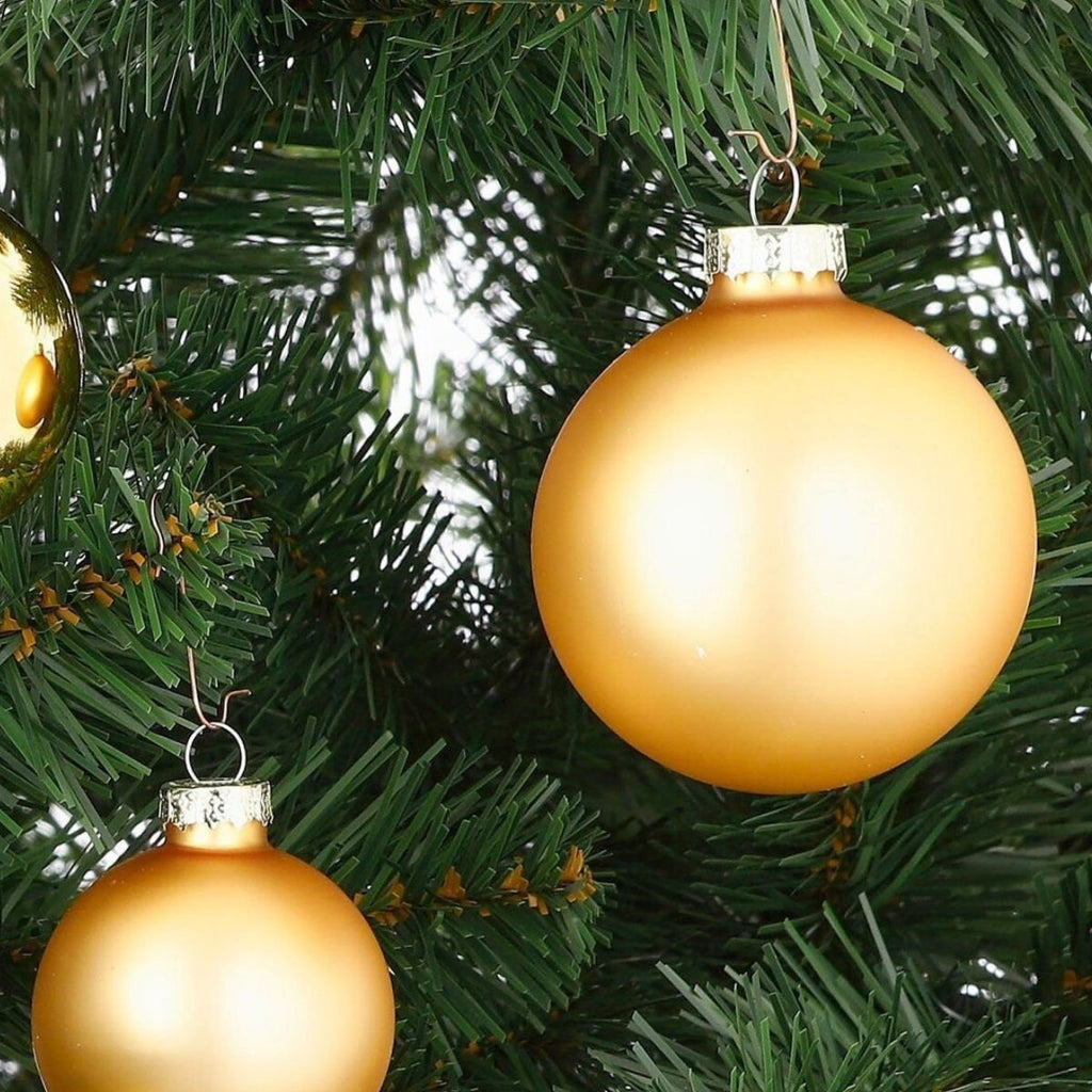 Glazen kerstballen Goud – set van 42